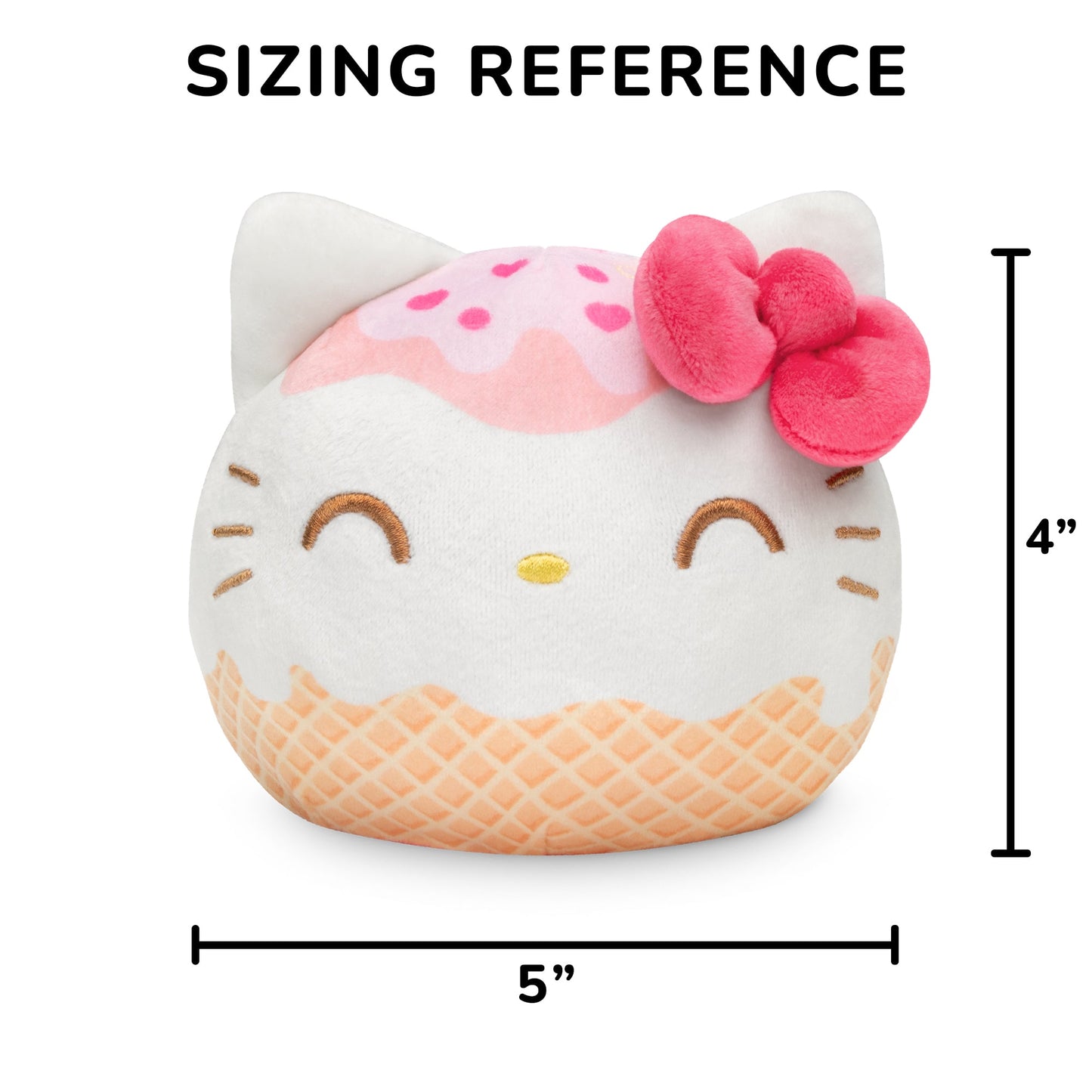 Hello Kitty Ice Cream Cone 4 Reversible Plushie