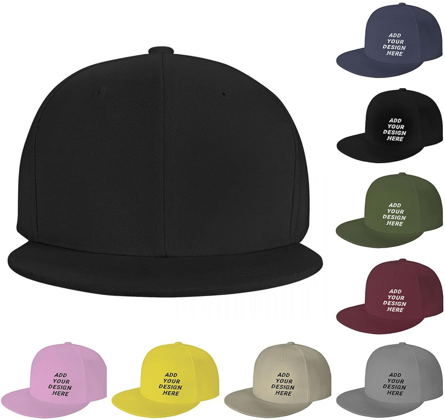 Custom Baseball Cap Add Your Text Logo, Design Personalized Sun Hat, 9 Colors