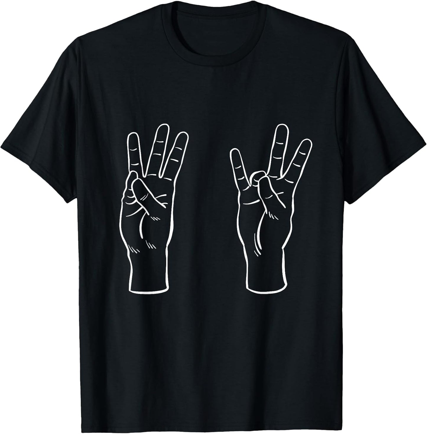 ASL Sign Language Funny 67 Meme Viral Hand Signs Slang T-Shirt
