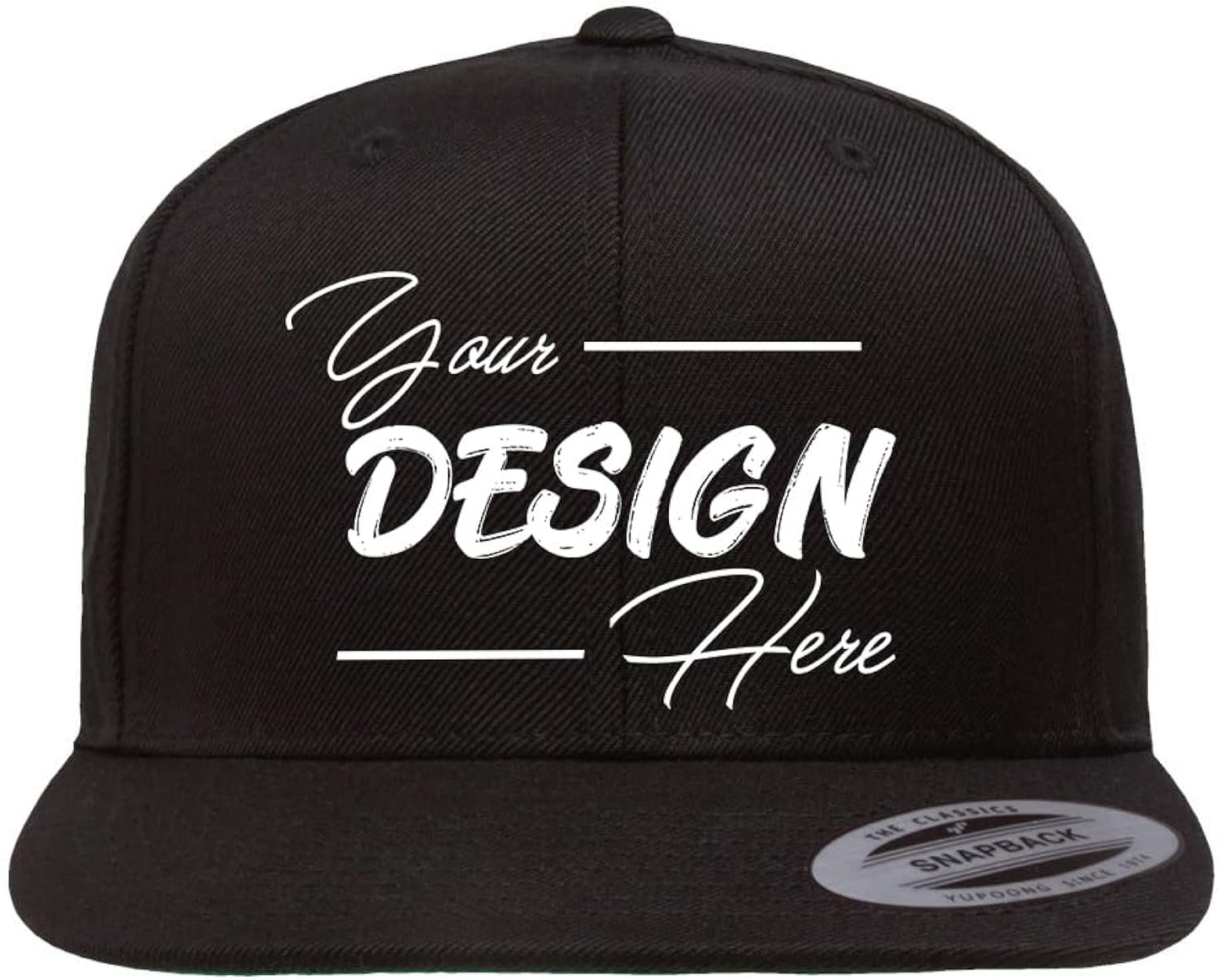 6098M Custom Embroidery Add Logo Texts Personalized Premium Snapback Caps