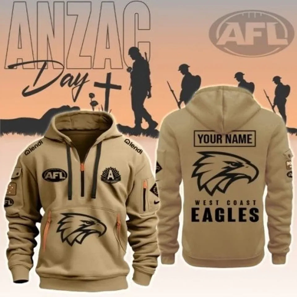 Coast Eagles Football Club – Anzac Day Tactical Hoodie