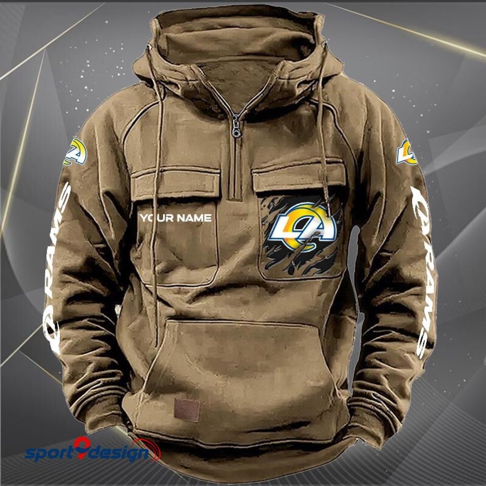 Los Angeles Rams Vintage Men Hoodie AZVMHD050 - Sport9Design