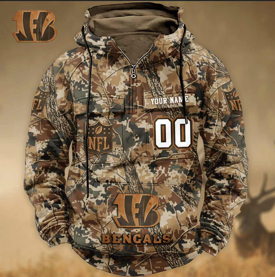 Cincinnati Bengals Classic Revival 3D Hoodie SPTVCSH135 - Sport9Design