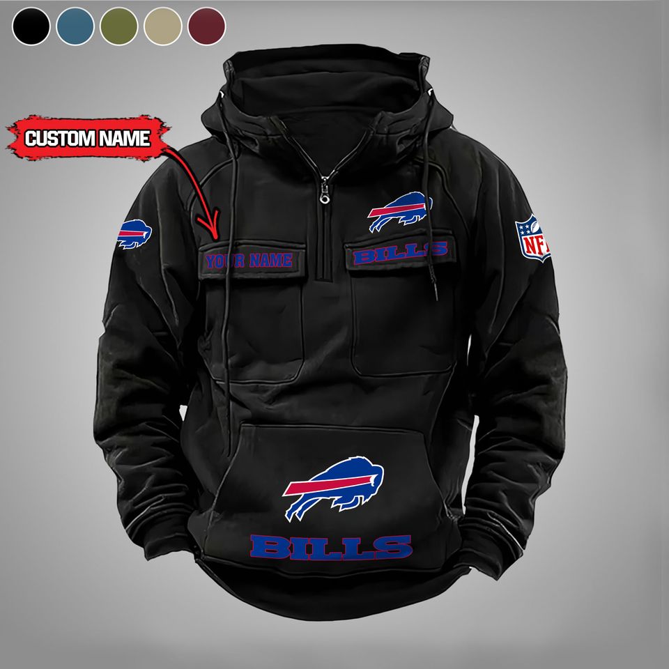 Buffalo Bills Cargo Hoodie, Custom Gift For Fan