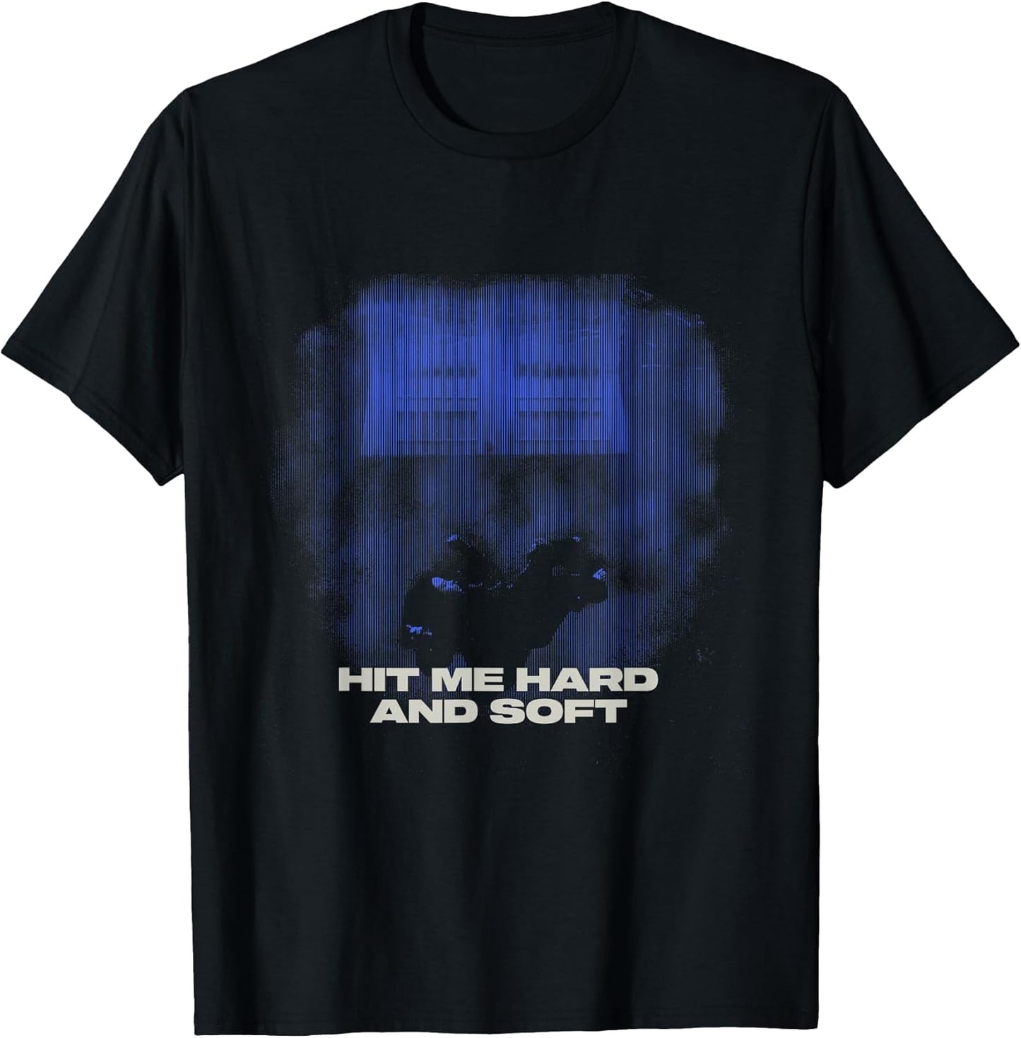 Official Billie Eilish HIT ME Hard and Soft Blue Photo T-Shirt