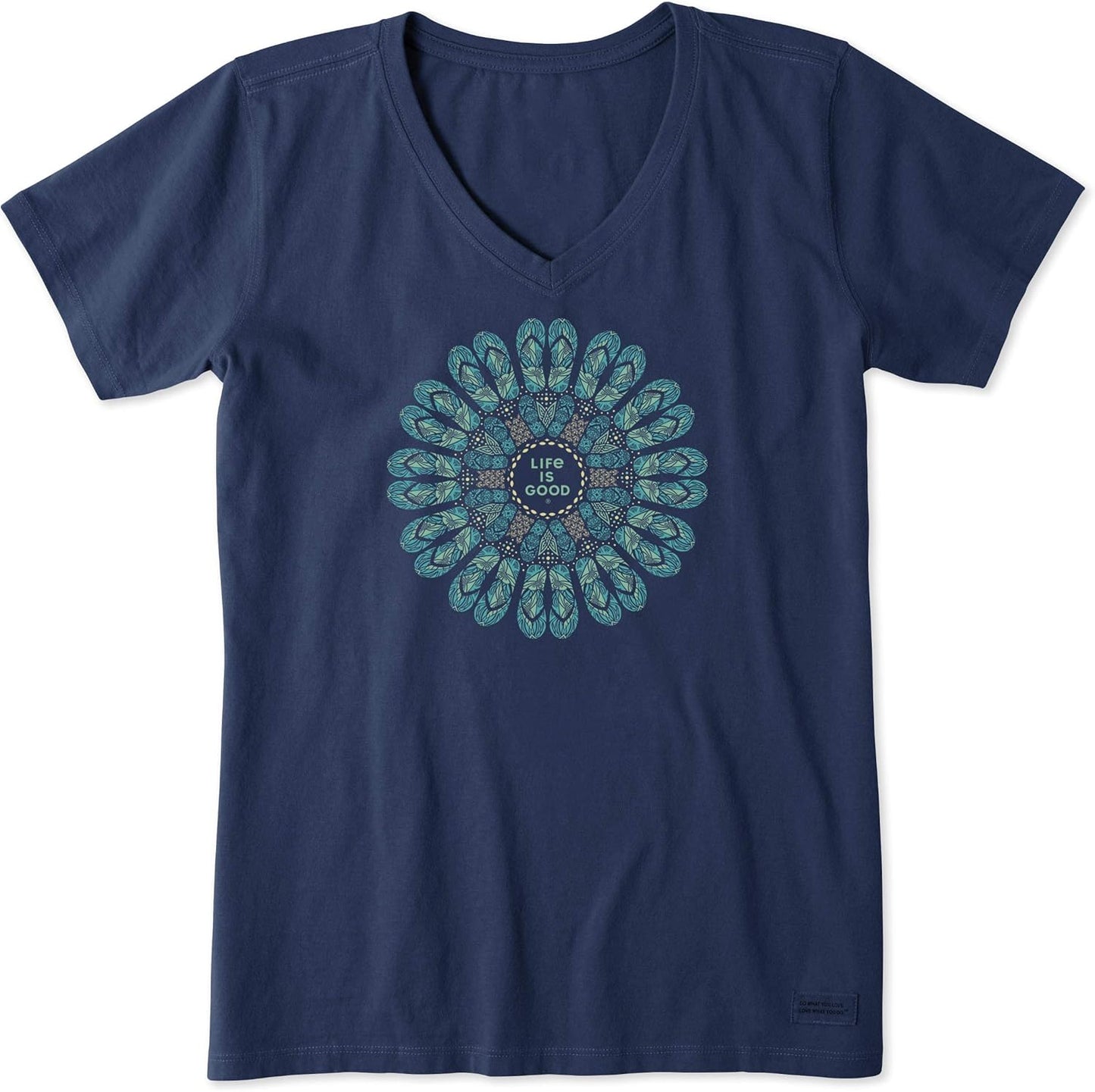 Womens Crusher Vee Flip Flop Mandala, Darkest Blue