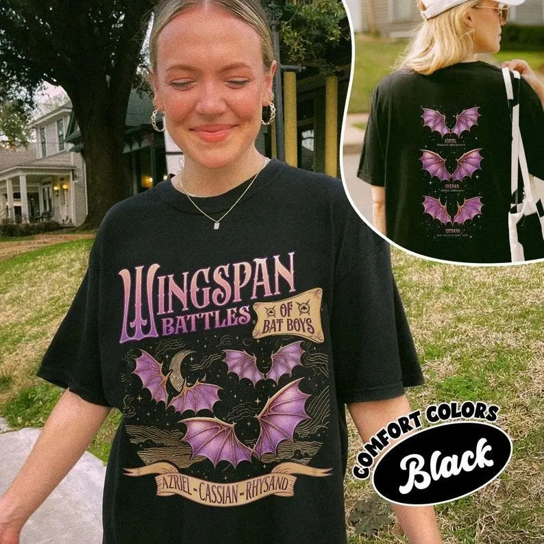 Acotar Wingspan Bat Boys shirt , Night Court Illyrians Shirt , Rhysand Cassian Azriel Bat Boys shirt , Acotar SJM shirt