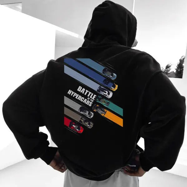 Battle of the Hypercars Hoodie T-shirt Sweatshirt, Unisex, Menswear, Street Racing Shirt, Car Hoodie, Boyfriend Gift