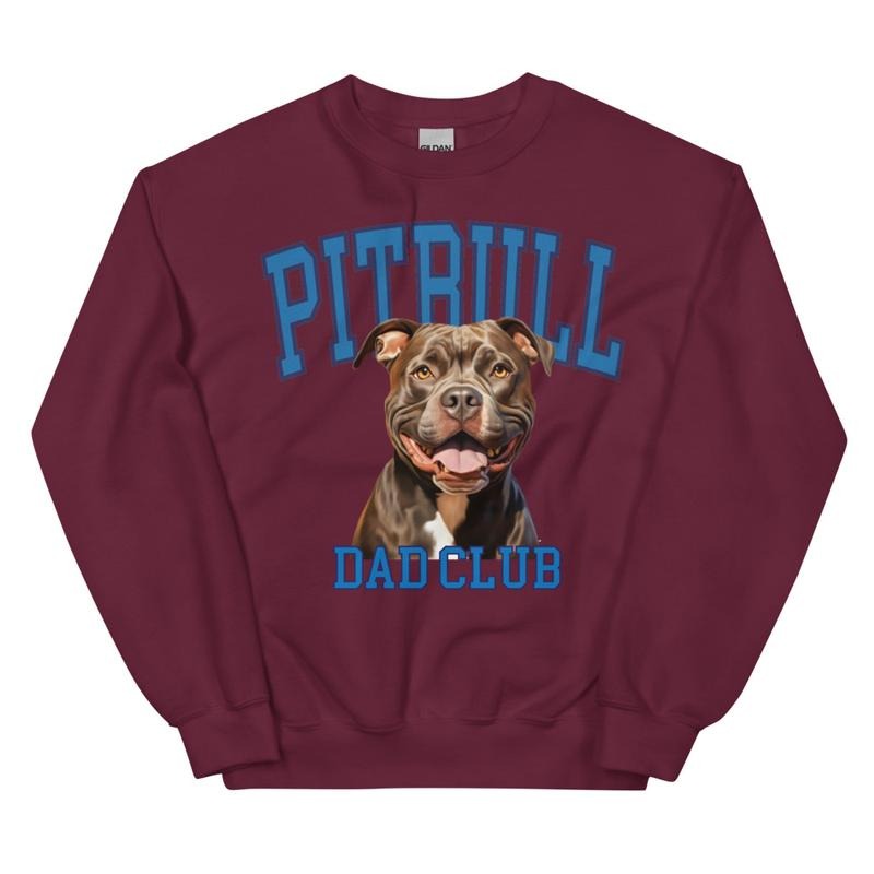 Chocolate Pitbull Dad Club Sweatshirt