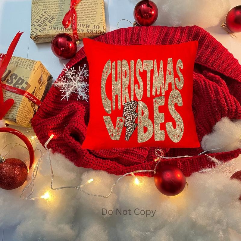 Christmas Vibes DTF Transfer ONLY - This is NOT a T Shirt