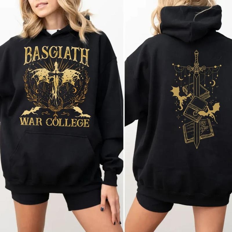 Fourth Wing Iron 2 Sides Tee, Basgiath War College Shirt, Xaden Riorson Riders Quadrant Tee, Dragon Rider, Violet Sorrengail, Bookish Pullover Tee