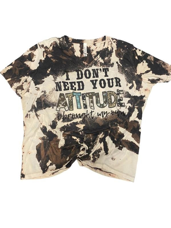 I Don't Need Your Attitude V-Neck Shirt