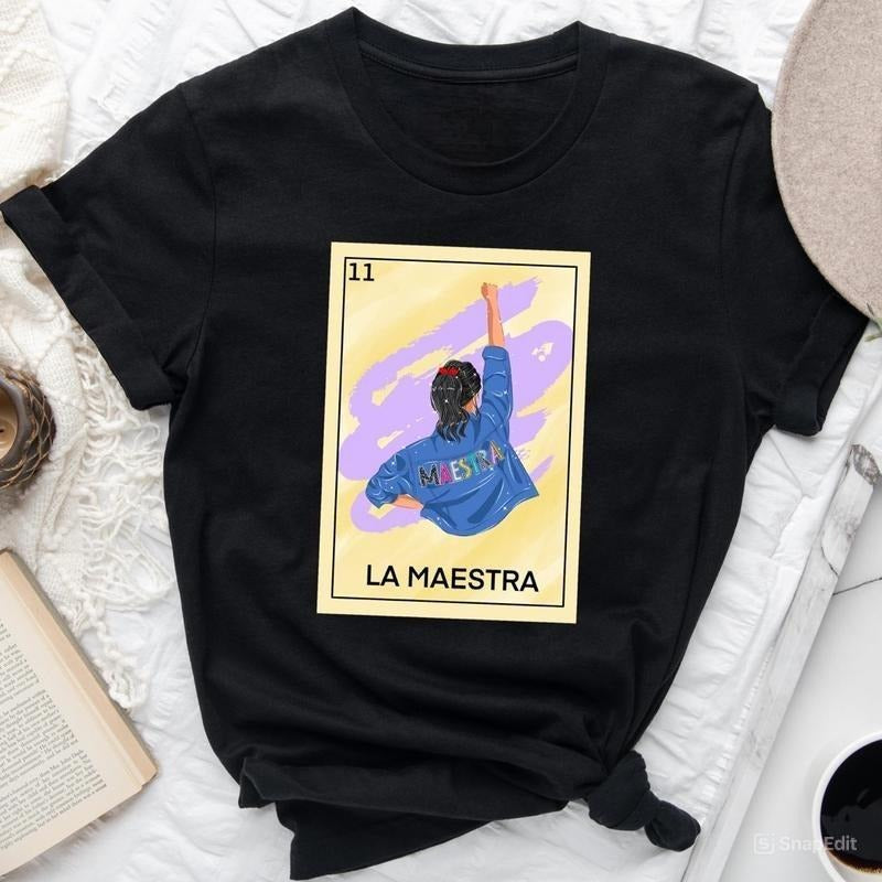 La Maestra Loteria Shirt, La Maestra Sweatshirt, Tarot Card Shirt, For Men, For Women