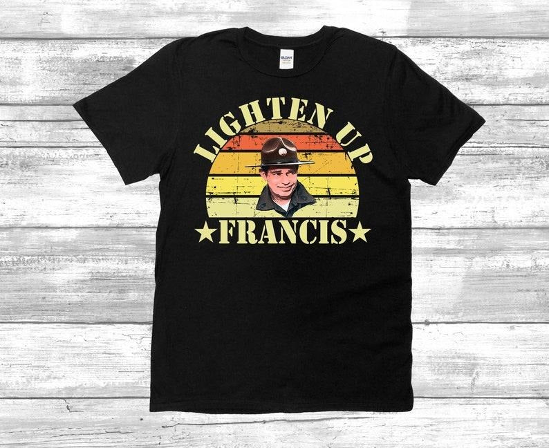 Lighten Up Francis Stripes Movie Quote Unisex T-Shirt, Pope Francis T-Shirt, Pope Francis 1936 - 2025 T-Shirt