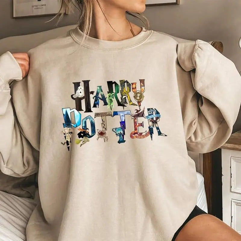 Magic HP Shirt, HP Fan Shirt, H0gwarts Shirt Sweatshirt, Hoodie Cotton Womenswear