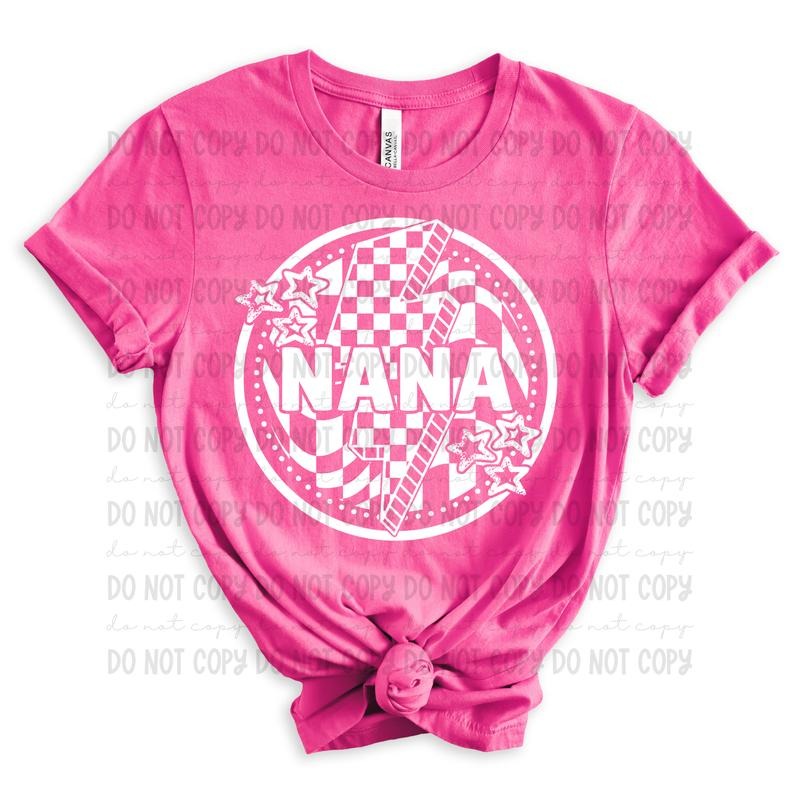 Nana Bolt Circle DTF Transfers - THIS IS NOT A SHIRT
