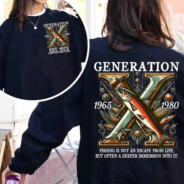 New Customize Gen X T-shirt, Fishing Proud Member Of The Fck Your Feelings T Hoodie, Inspired Funny Saying Sarcasm Quotes Sweatshirt, Badass Generation FAFOT Tee