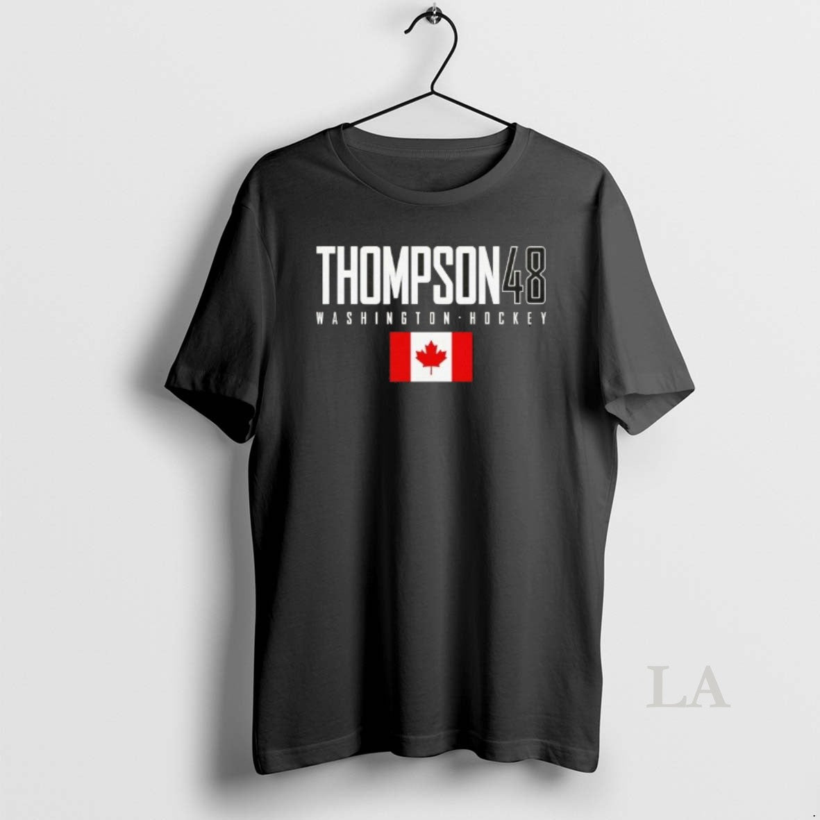 Original Logan Thompson 48 Washington Capitals Canada Flag Elite