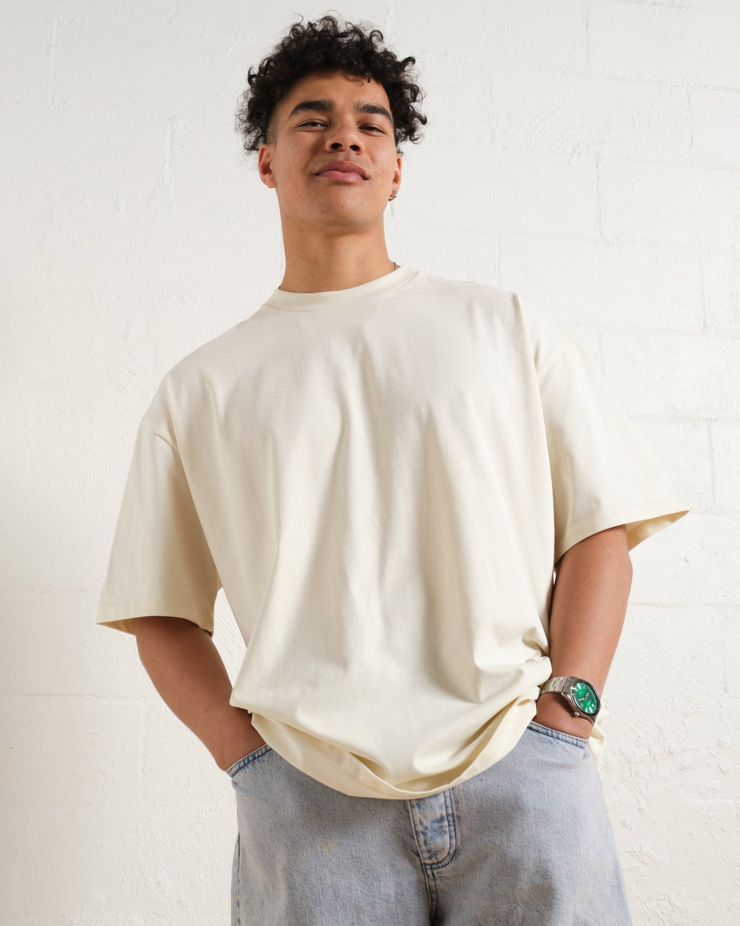 Oversized Tee 4 Pack: Black, Natural, White
