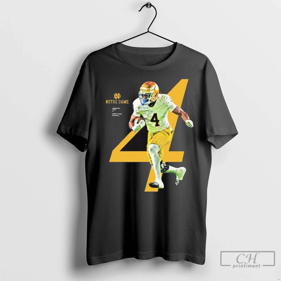 Premium Audric Estime Notre Dame Fighting Irish Football Breakthrough Series Nil Art