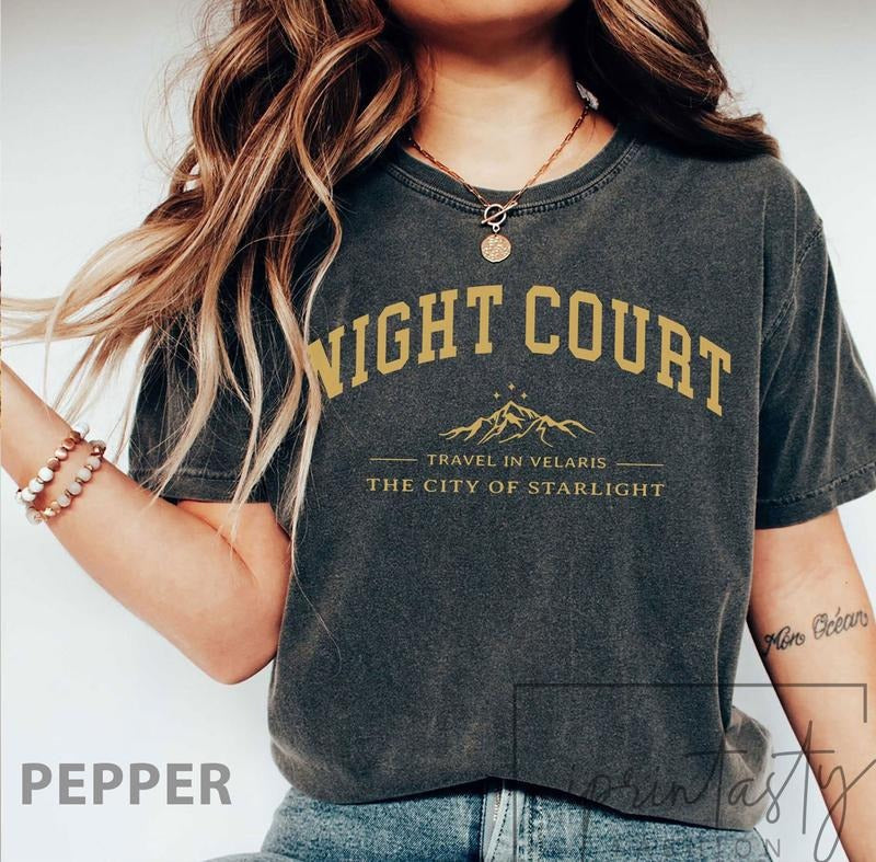 SJM -Original Design - the night court t-shirt, Acotar Velaris t-shirt, the city of starlight tshirt, Velaris St-shirt