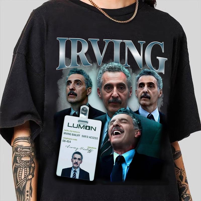 Severance Irving B Shirt, Severance Graphic Macrodata Refinement Tee, Vintage Bootleg Style Graphic Tee, Gift for TV Lover, Lumon Shirt