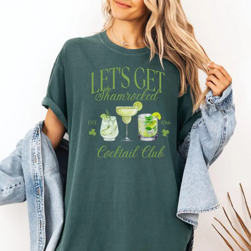 St Patricks Day Shirt, Lets Get Shamrocked Shirt, St Pattys Pub Crawl, Shamrock TShirt, St Patricks Day Drinking Shirt