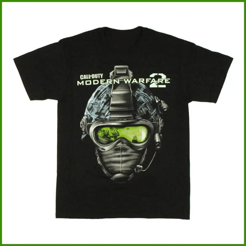 TSHIRT-SALE Call of Duty Modern Warfare 2 Helmet T Shirt All Size Cotton Menswear Top Decoration