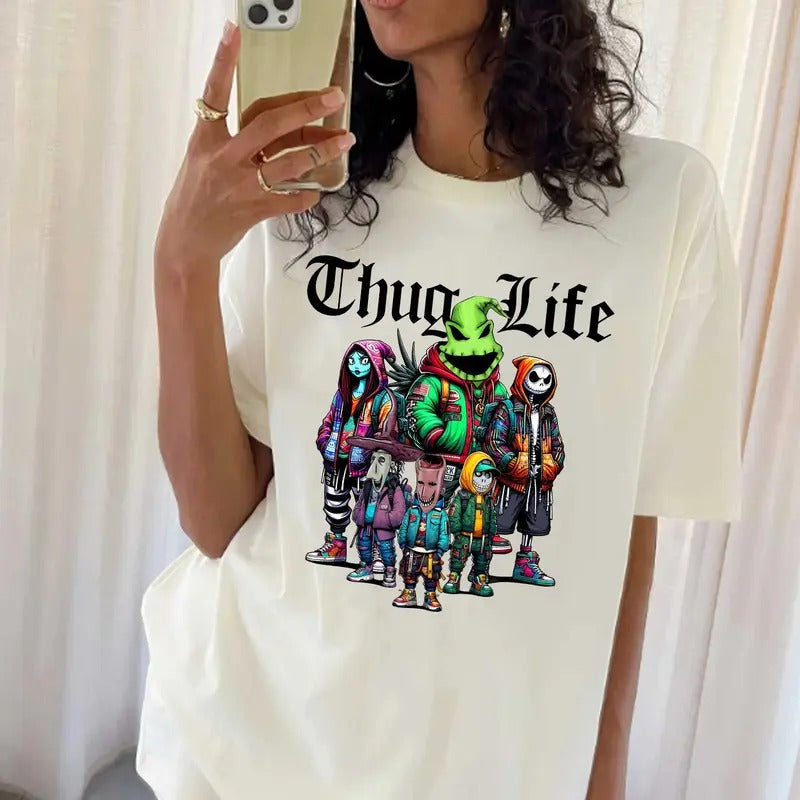 Thuglife Halloween Shirt, Hallowen Shirt, Cute Fall Shirt, Spooky Seasonstyle{n002}2