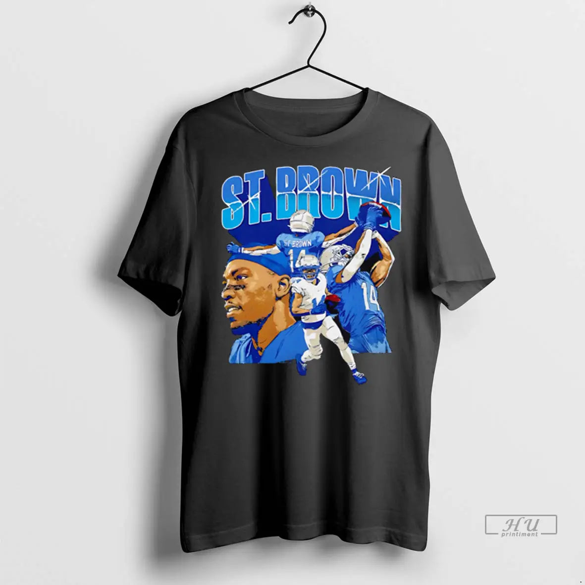 Trending Amon Ra St Brown Detroit Collage T Shirts