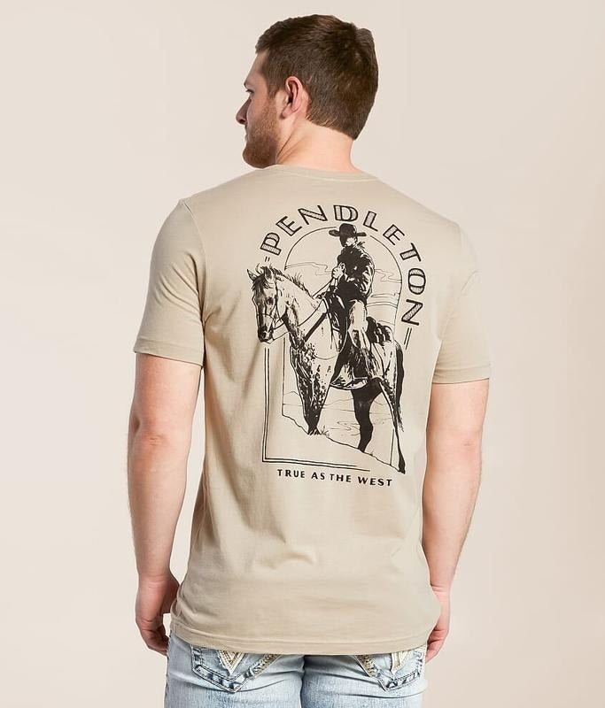 True As The West T-Shirt - Authentic Design with Distinctive Features, Ideal for Casual Wear Crewneck Menswear