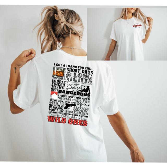 Wild Ones Tee. cotton over-sized Casual Comfort