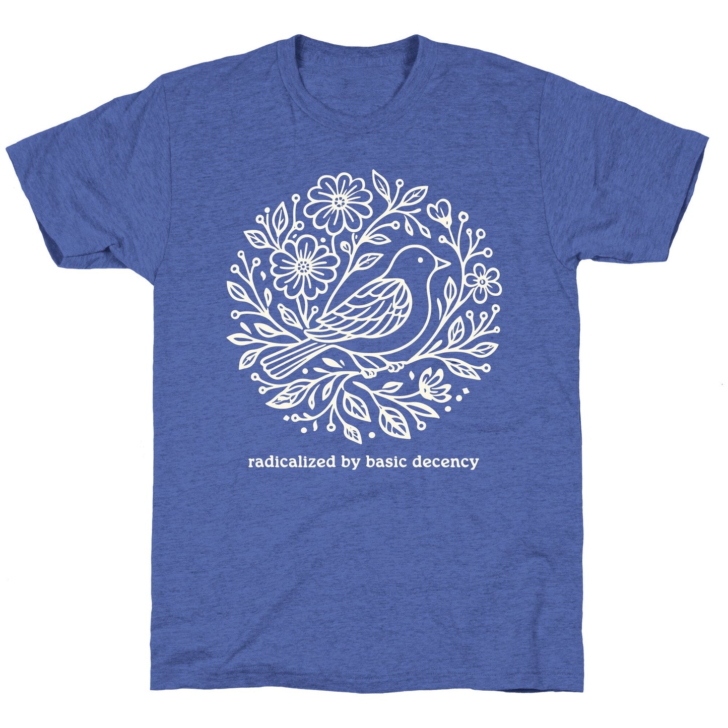 Radicalized By Basic Decency Unisex Triblend Tee