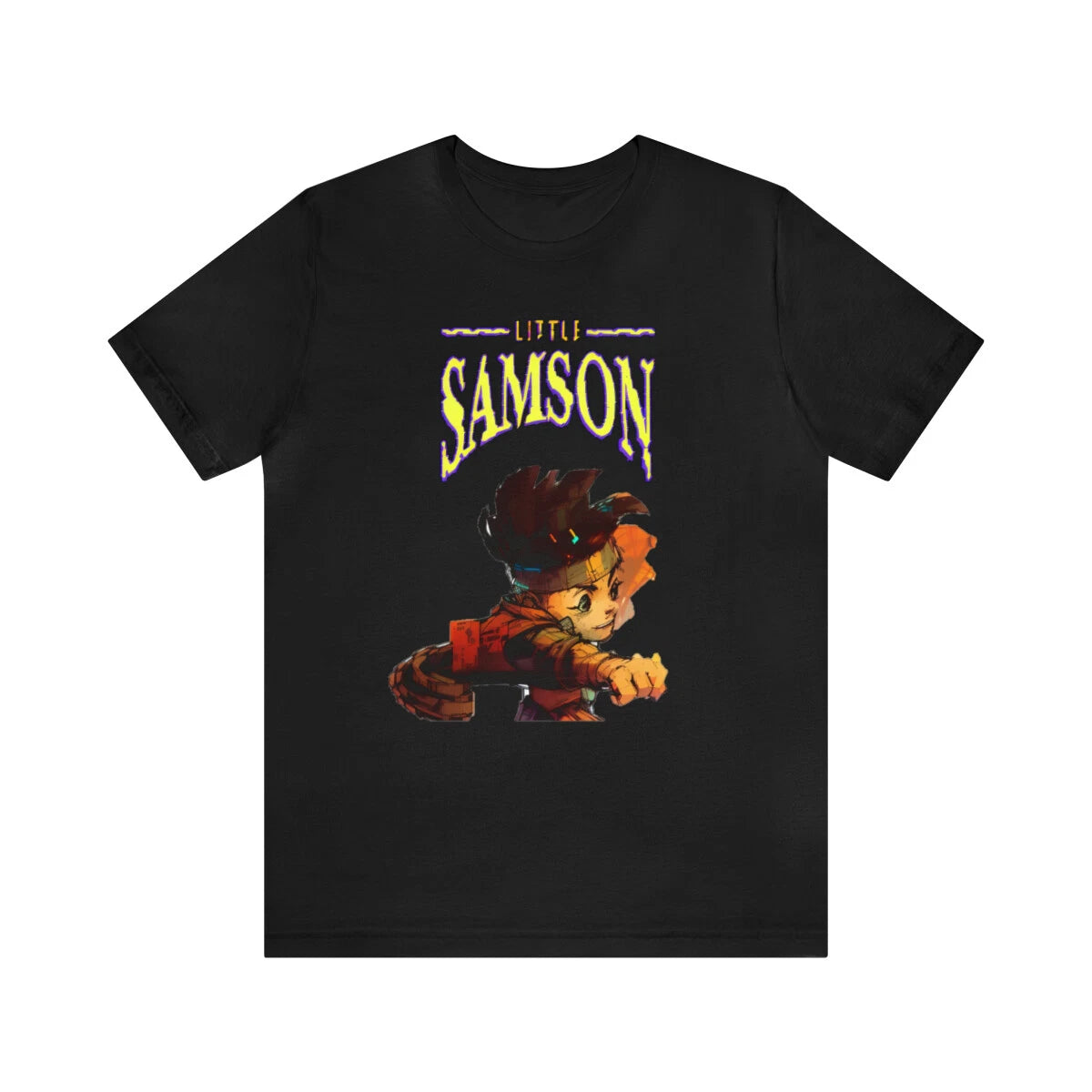 Little Samson NES Cyberpunk Retro Style Video Game Pixel Art Unisex T Shirt