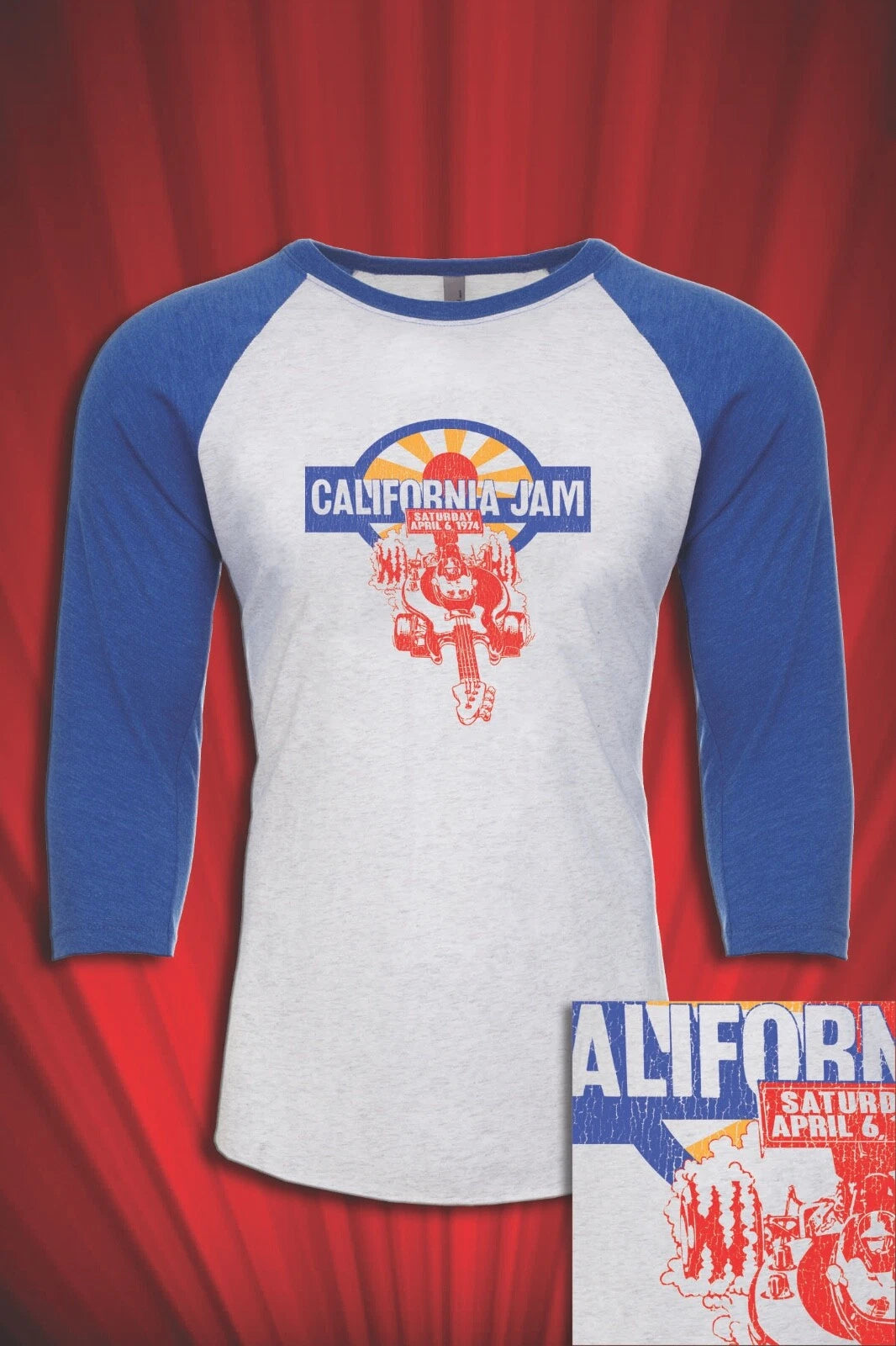 California Jam 1974 Tour T-SHIRT Rock Music Festival