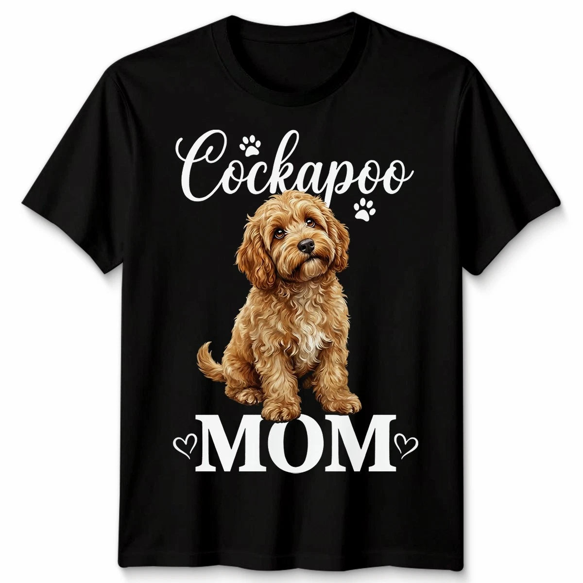 Cockapoo Mom Dog Breeds Animals Mens T-Shirt Womens Tee Graphic Unisex Top