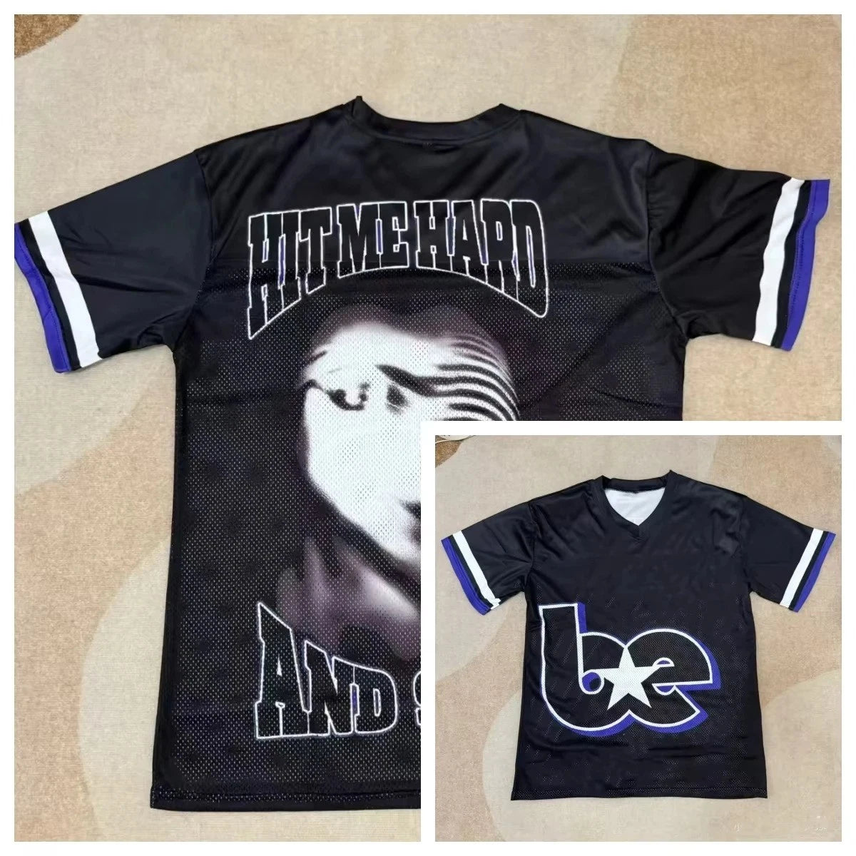 Billie Jersey HIT ME HARD AND SOFT Album Concert Tour T-shirt Merch