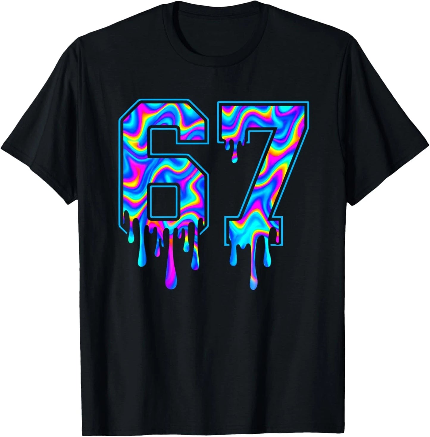 Swirl Six Seven Drip 6 7 Meme Gen Alpha Slang Unisex T-Shirt