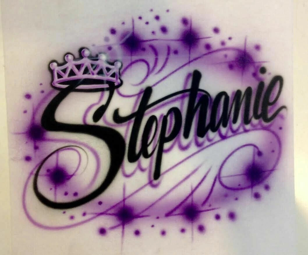 CUSTOM AIRBRUSH NAME DESIGN W/CROWN TIARA| BIRTHDAY SHIRT| QUINCE SHIRT| CUSTOM