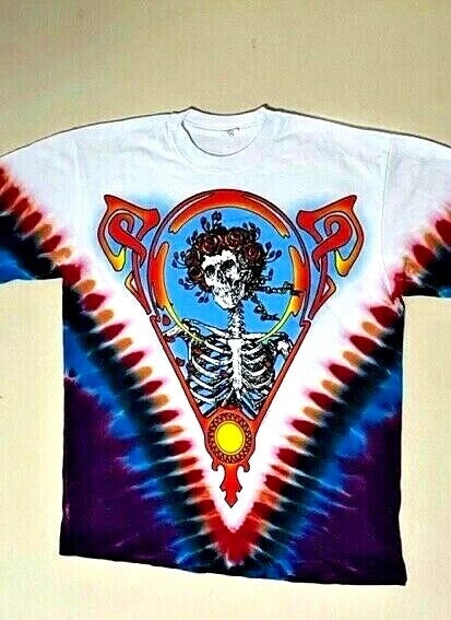 GRATEFUL DEAD-BERTHA Vdye-2 Ss TIE DYE T-SHIRT M-L-XL-2X-3X-4X Garcia,Wier,Lesh