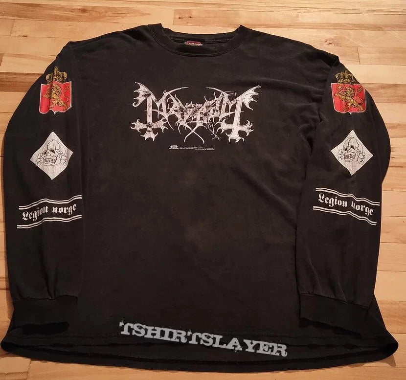 1997 MAYHEM Legion Norge Misanthropy Vintage Long Sleeves Shirt Reprint