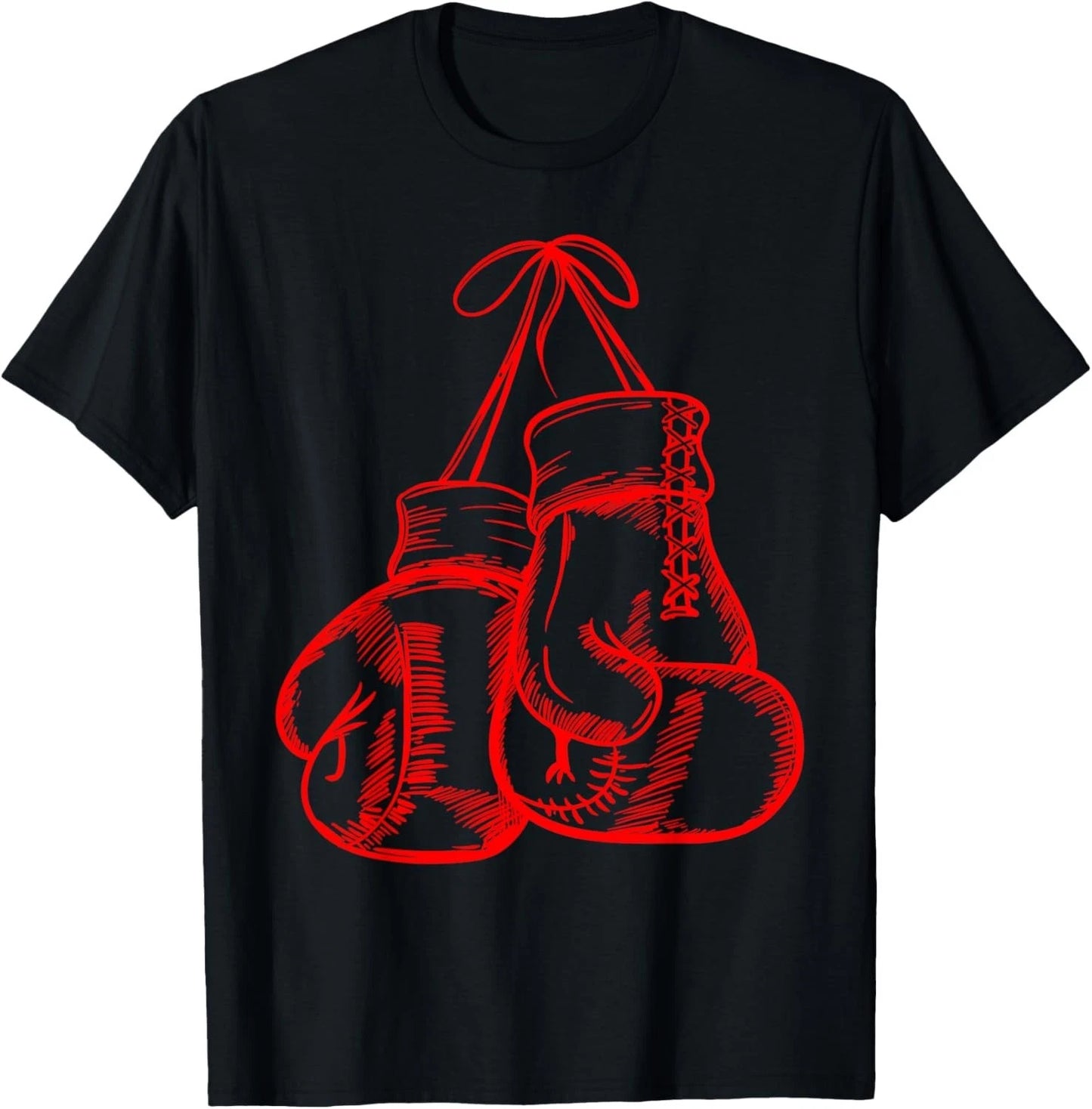 Retro Love Red Boxing Gloves Gifts Boxer Gift Unisex T-Shirt