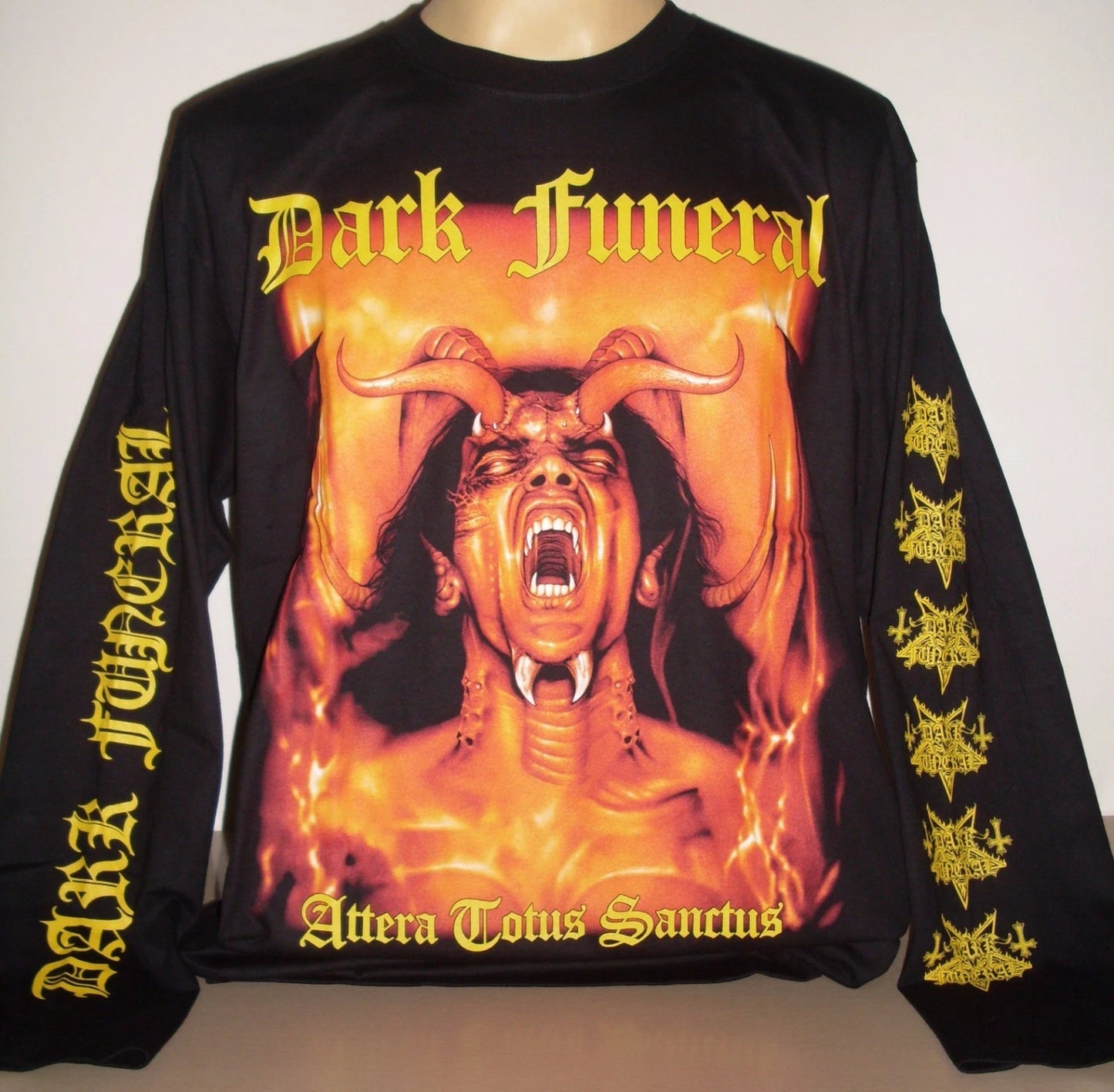 Dark Funeral Attera Totus Sanctus Long Sleeve T-Shirt Size S 2XL 3XL XXL XXXL