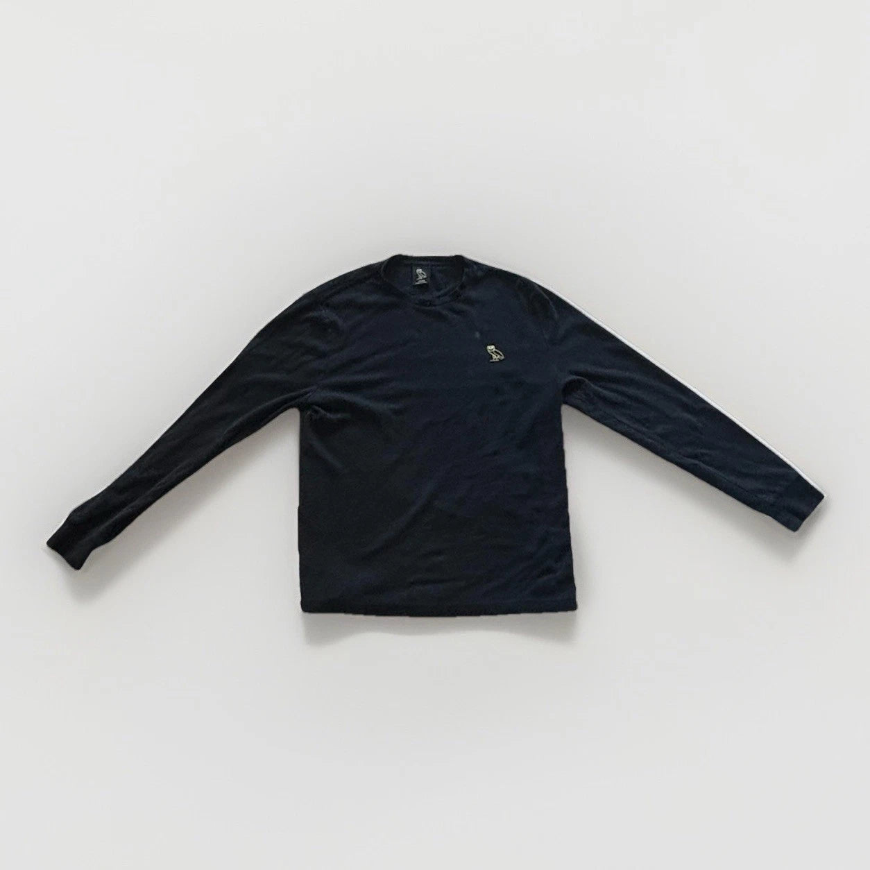OVO Octobers Very Own Shirt Mens Size M Black Long Sleeve Pullover Owl Logo