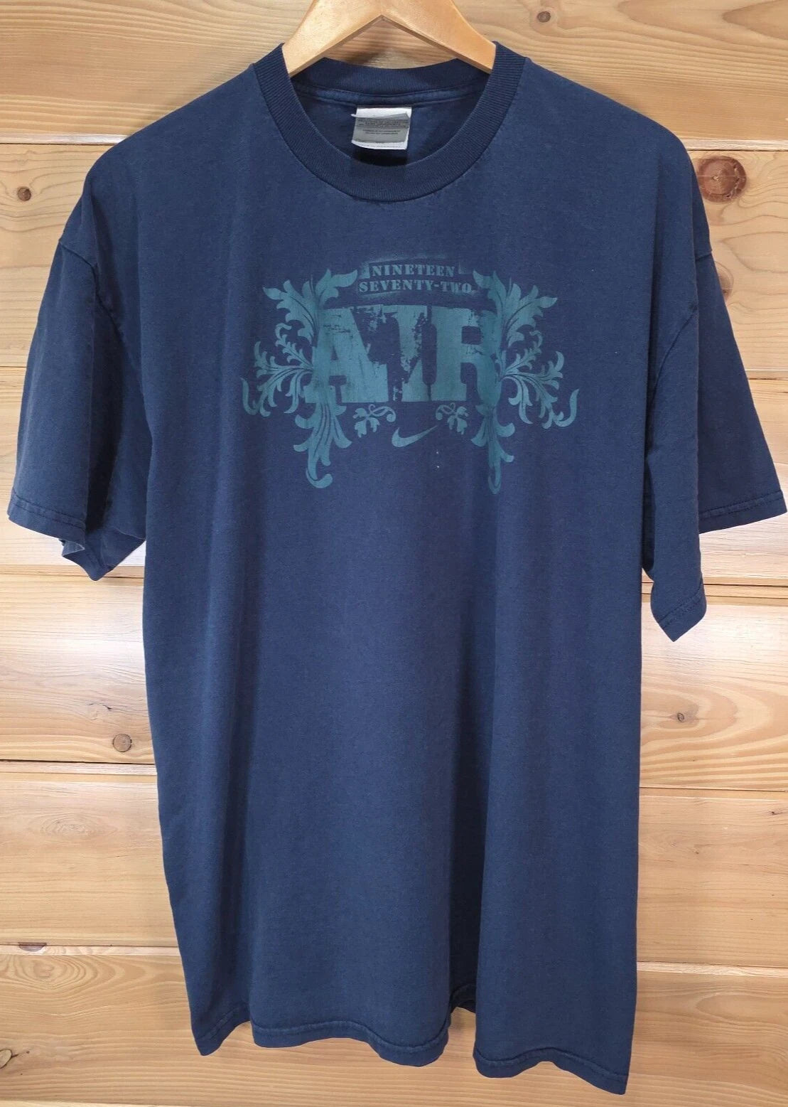 VTG Nike Silver Tag T Shirt Men XXL Y2K Air Fade Stain