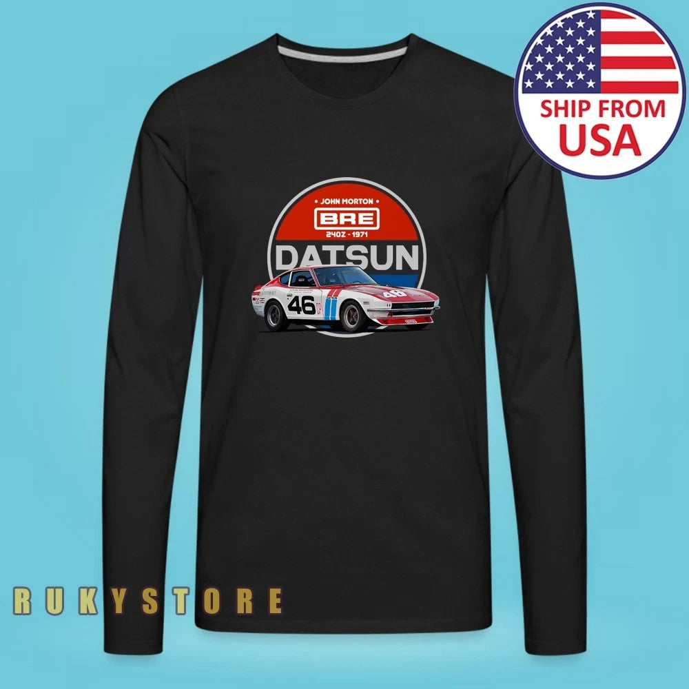 Datsun 240z 1971 Retro Japan JDM Racing Car Men's Black Size S-3XL