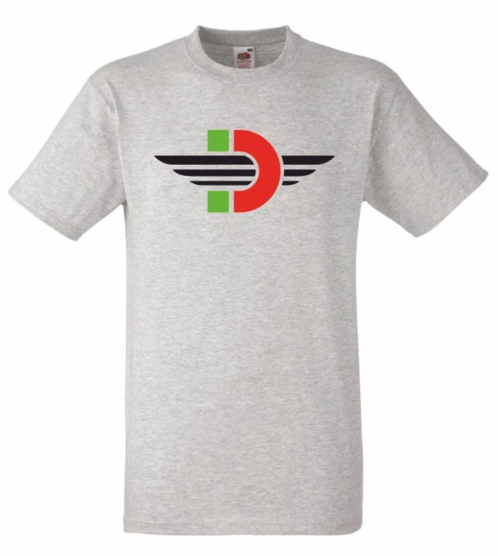 Ducati Retro Style Motorcycle Printed T Shirt in 6 Sizes