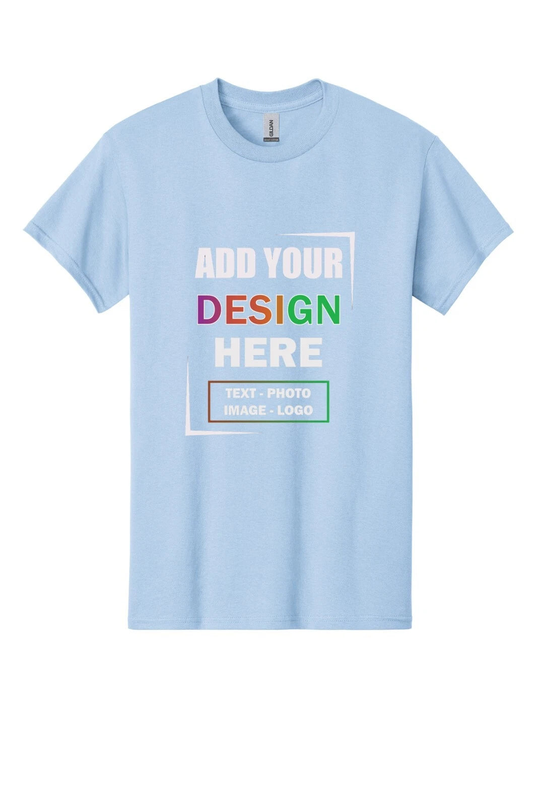 Personalized Customized Gildan Men's T-Shirt Your Business Logo Text Designs USA