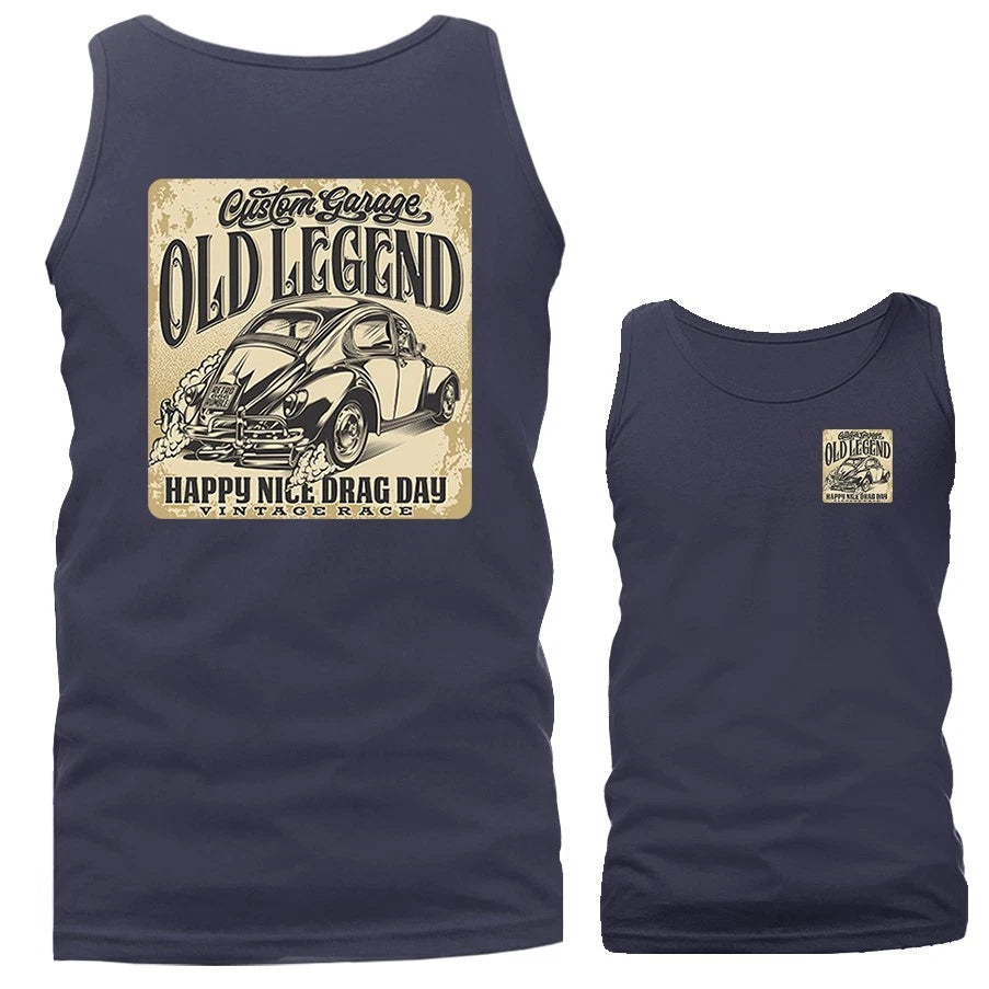 Old Legend Hot Rod Classic Vintage Custom Vehicle Car Automobile Tank Top
