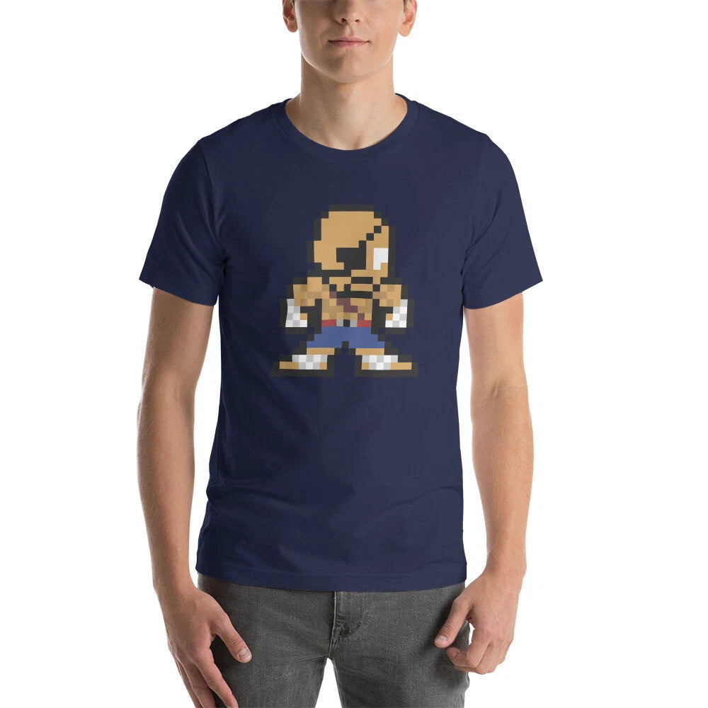Sagat SF2 Street Fighter 2 SF6 6 VI 8-bit Retro Pixel Art Vintage T-Shirt